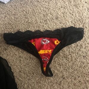 NFL Chiefs lingerie. Unsure what size but has never been worn
